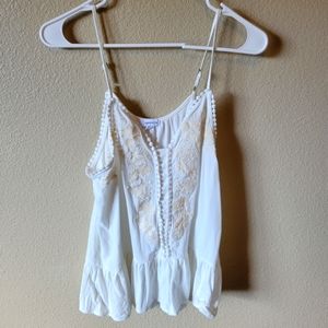 Eyeshadow Flowy Sleeveless Top, L